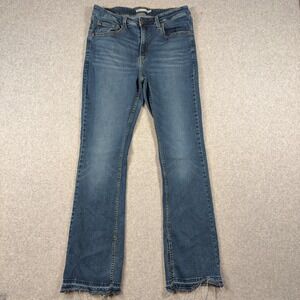 Levis 725 High Rise Bootcut Jeans Womens 32x32 Medium Wash Blue Stretch Denim